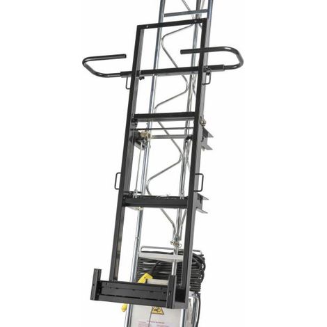 Sollevatore per materiali con telaio a piastre verticali - Altezza 10,5 m - Carico max 150 kg - CS150/CP-10