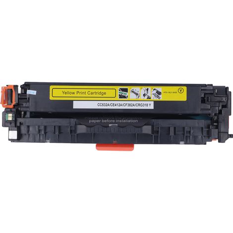 Cartouche de toner jaune de remplacement 304A pour unité de tambour Color LaserJet CC532A Compatible avec les imprimantes multifonctions Color LaserJet CM2320 et Color LaserJet CP2025 (1/5)
