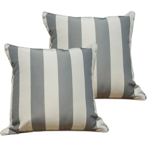 Abrihome Outdoor Waterproof Garden Cushion Covers for Outside Sofa Bedroom,45x45cm (Set of 2)