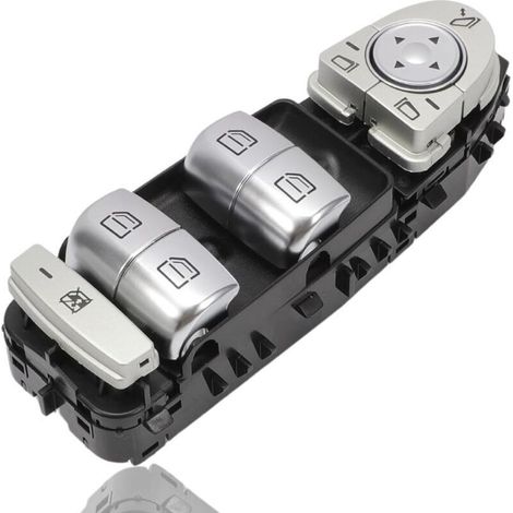 Interruttore alzacristalli elettrico compatibile con Mercedes-Benz Classe C W205 AMG S205 GLC X253 Classe A, pulsante alzacristalli lato guidatore 2229056800 2059056811 (1/4)