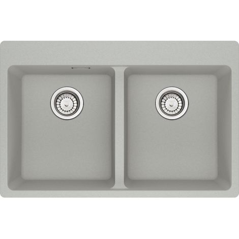 Franke MRG 620-34-34 FTL. Tipo di lavello: Lavello montato su piano, Forma del lavandino: Rettangolare, Materiale del lavandino: Fragranito. Larghezza: 760 mm, Profondità: 500 mm, Al... - 114.0661.693 (1/4)