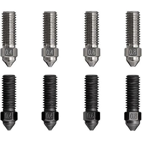 Kit de buses K1 pour imprimante 3D, buses en acier trempé et en alliage de cuivre pour extrudeuse K1 et K1 MAX.
