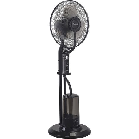 Ninove umidificatore ventilatore su piantana 75 w plastica nera 030008761