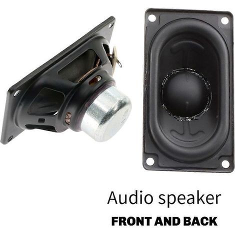 Haut-parleur rectangulaire 20W 4Ω, de dimensions 80x45mm, avec aimant intégré, compatible avec les enceintes Bluetooth JB 6 5, améliorant la qualité sonore. (1/5)