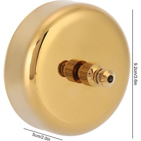 Ausziehbarer, wandmontierter Wäscheleinenhalter aus Nylon und Edelstahl 304 - 9,2 cm goldene Wandhalterung (1 Seil, 1 Grundplatte, 4 Schrauben) (1/5)