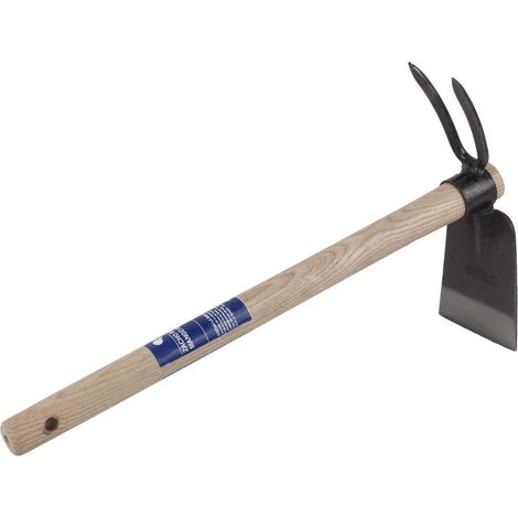 COFAN zacho recto 2 puntas y mango 80x230mm , El zacho recto está fabricado en acero de alta calidad que proporciona una mayor resistencia y durabilidad. Está diseñada con una part