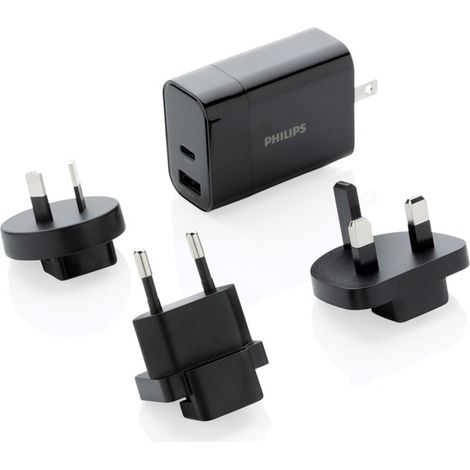 CARGADOR DE VIAJE ULTRA RAPIDO CON ACCESORIOS PHILIPS (1/3)