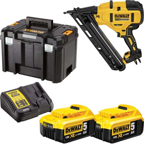 DeWALT DCN650P2 XR Cordless 18V Brushless 15Ga Finish Nailer Set With Case (1/3)