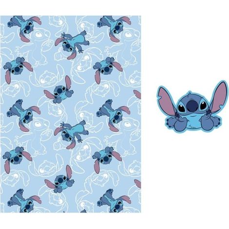Couverture polaire Disney Lilo & Stitch avec oreiller tout doux