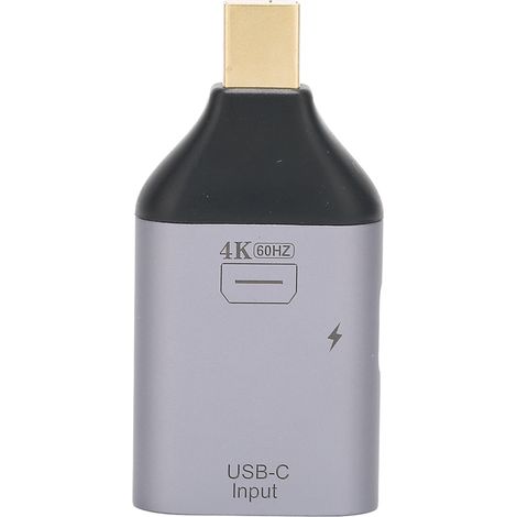 Adaptateur Type C vers Mini DP 4K 100W PD Doré, Station d'Accueil Portable Femelle vers Mâle (1/5)