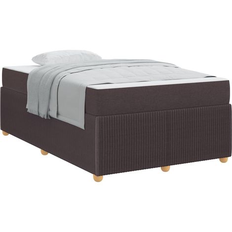 Maison Exclusive - Estructura de cama Marrón Oscuro 120 x 190 cm (1/5)