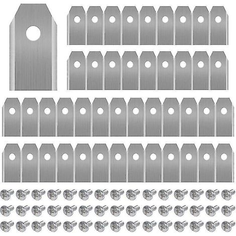 CREA 45 X lames de couteau en titane pour toutes les tondeuses robotiques Husqvarn/automower/Yardforce/gardena (3g-0,75 mm) avec 45 vis, lames de rechange pour les modèles 105,3