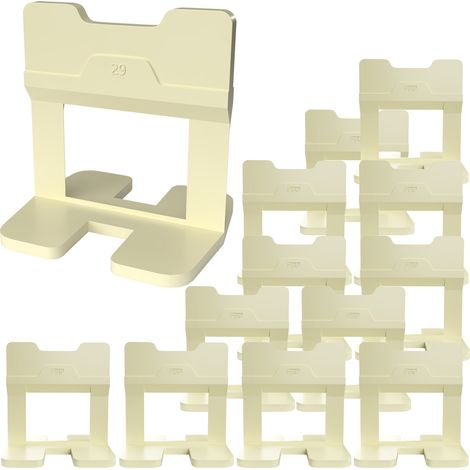 Kronen Hansa Lot de 200 languettes pour système de nivellement (aide à la pose et entretoises pour carrelage d'une épaisseur de 3 à 12 mm, largeur de joint 1 mm) (1/5)