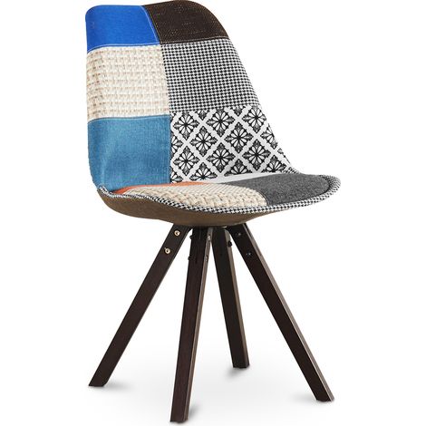 Silla de Comedor - Tapizada en Patchwork - Pixi (1/4)