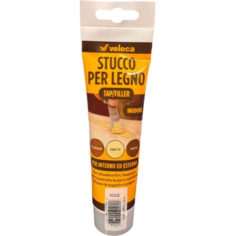Tap filler stucco legno inodore ml 150 noce veleca - veleca (1/2)