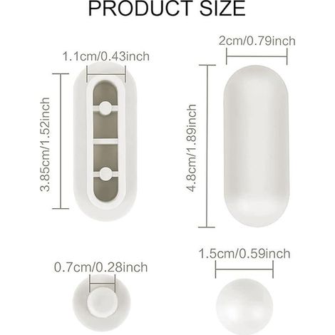 Tampon Universel pour Siège Toilette, Tampon Abattant WC, 10 Pièces Pare-Chocs de Siège de Toilette pour La Maison, l'hôtel, l'hôpital, l'ensemble de Toilette Scolaire (1/5)