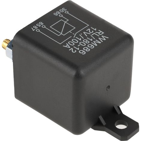 Geeignet für 12V 100A Kfz-Relais, robuste, normalerweise offene Steuerschaltung für Batteriebetrieb (Ein/Aus), langlebig und robust.