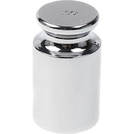 Poids d'étalonnage de la balance électronique, pesant 100g, argent, acier chromé, poids de débogage