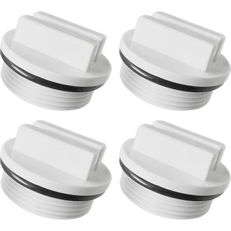 Bouchon Piscine Hiver - 4 pièces, Bouchon Piscine Hiver PVC 1.5 Pouces Joint Torique - Clapet Skimmer (1/4)