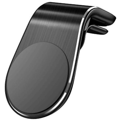 Soporte magnético universal para teléfono de coche, soporte con clip en forma de L para rejilla de ventilación para teléfono móvil GPS magnético, accesorios para coche (1/5)
