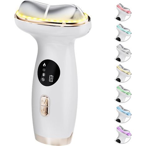 7-in-1 Gua Sha Elektrisches Gesichtsmassagegerät mit heißer und kalter LED-Anzeige, Vibrationspulsmodus für Hautpflege, Lymphdrainage, Anti-Aging und Faltenreduzierung, Lifting-Gerät. (1/5)