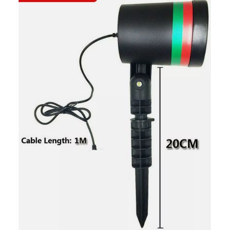 Projecteur Laser LED - Étanche IP44 - Effets Lumineux Rouges et Verts - Pour Jardin Intérieur Extérieur - 1 Pièce (1/5)