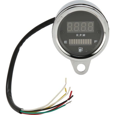 Jauge à carburant et compte-tours intégrés pour moto modifiée, compte-tours numérique tout-terrain à pédale, tableau de bord Little Turtle King. (1/5)