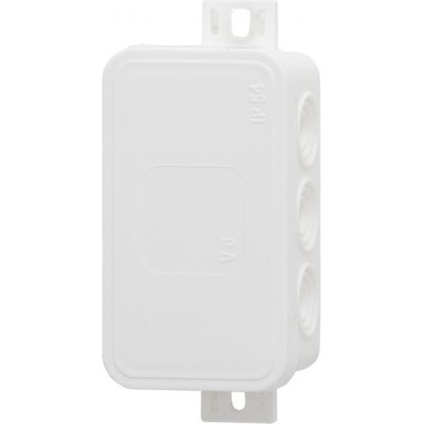 Hermetische Box V8, Thermoplast 80x45x41 IP54, weiß - Klick, 8 Ausbrüche F1.0260