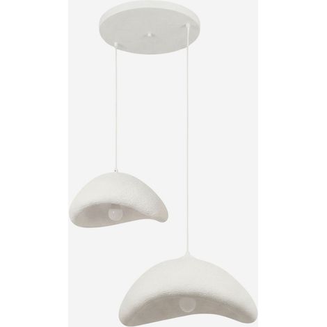 Design Pendelleuchte 2-flammig aus Metall Luna 40-50 (1/5)
