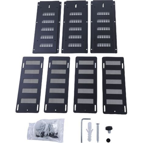 Lot de 3 grilles d'aération pour vide sanitaire, idéales pour les fondations, garages, combles et autres travaux de rénovation. Grille d'aération extérieure de 40,6 x 16,5 cm (16 x 6,5 pouces) pour ré (1/5)