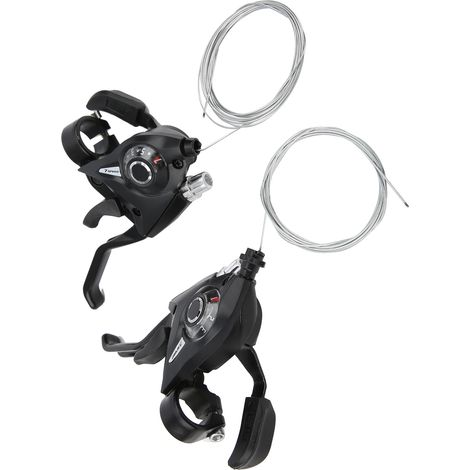 Paire de Leviers Combinés Frein et Vitesses 3x7 21V pour Vélo avec Câble de Changement (1/5)