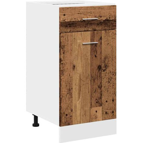 Drawer Bottom Cabinet Lyon Old Wood 40x46x81.5 cm Engineered Wood vidaXL