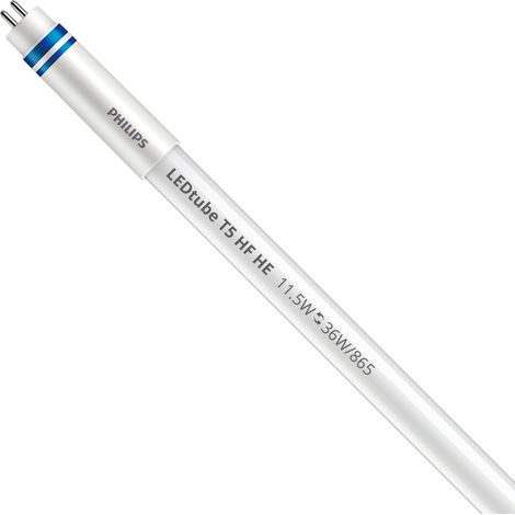 Philips LEDtube T5 MASTER (HF) High Efficiency 11.5W 1700lm - 865 Luz de Día 85cm - Regulable - Reemplazo 36W
