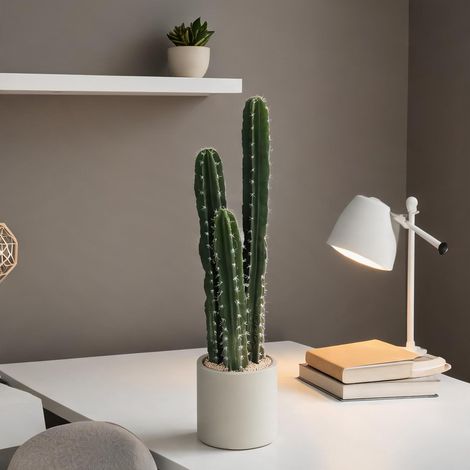 Plante artificielle cactus verte 95 cm avec pot 22 x 22 x 95 cm (1/5)
