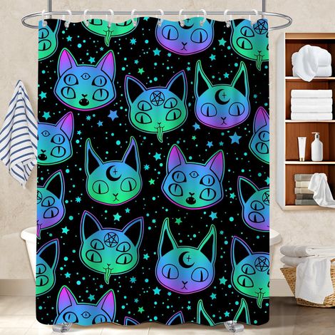 Rideau de bain imprimé polyester 180x180 Étanche protection douche pour un printemps fleuri dans la salle de bain (1/5)