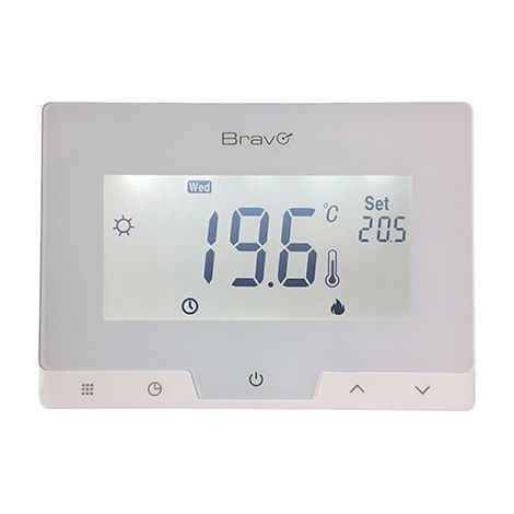 CRONOTERMOSTATO GLAM BRAVO  5/35  °C LCD 38 MM 124X88X24
