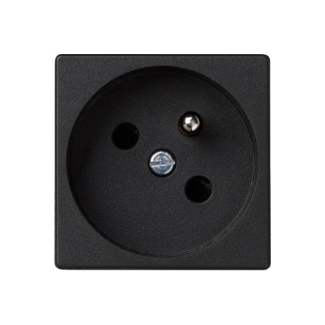 Base K45 con toma de tierra 16A/230V, conectores rápidos, grafito Connect (1/4)