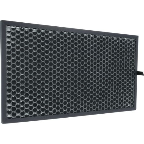 vhbw Aktivkohlefilter kompatibel mit Sharp KC-D60EU-W, KC-G60EUW Luftreiniger - Luftfilter Schwarz