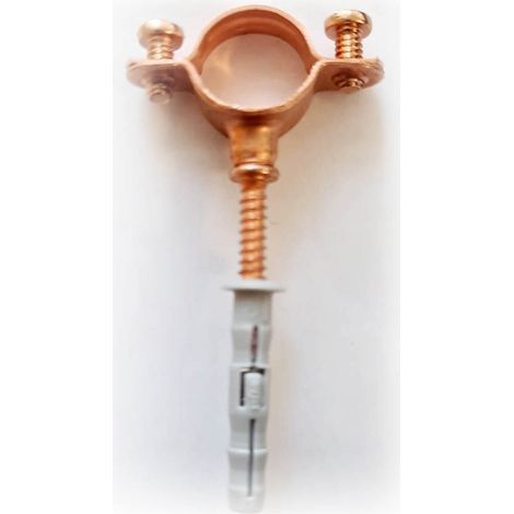 Collare rame ø12 mm per fissaggio tubo rame 2701200CU - -  RACCORDERIE METALLICHE - - (1/5)