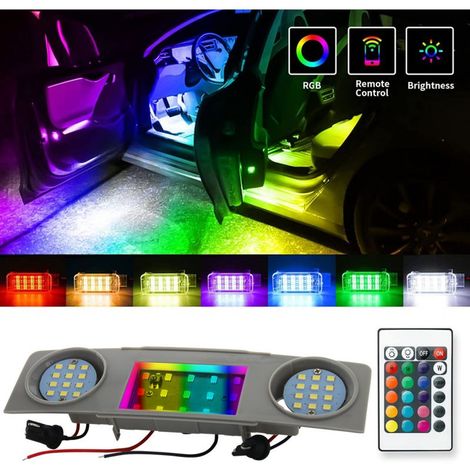 Eclairage plafonnier avant Led RGB - VW Golf 5 / 6, Jetta, Passat, Scirocco, Seat Alhambra, Leon, Skoda Octavia