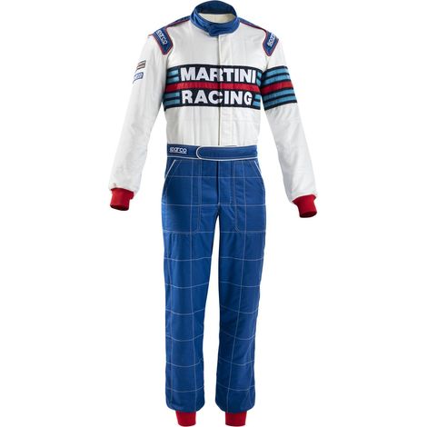 Tuta Competition R567 Martini 2000 Tg. 50 tuta uomo racing omologata FIA replica fedele Sparco Martini Racing Azzurro 50