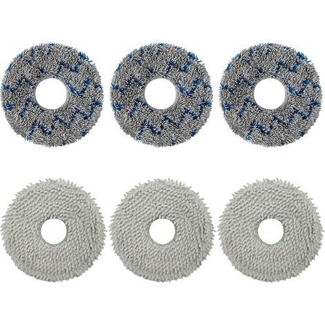 6 pièces d'accessoires Essuettes pour Ecovacs Deebot T50 Pro Omni/ N30 Pro Omni/ T30 Pro/ T30S/ T20 Omni/ T10 Omni/ X1 Omni/ X2 Omni Robot d'aspiration (1/5)
