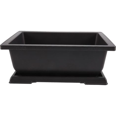 Grand pot de fleurs rectangulaire pour bonsaï, jardinière de pépinière 29 x 21 x 10,5 cm (1/5)