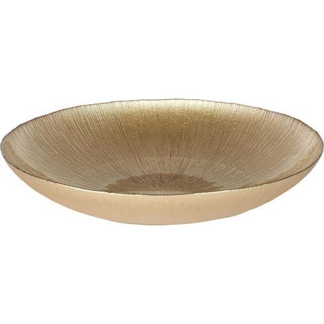 Plat Creux en Verre Doré Ø40cm (1/3)