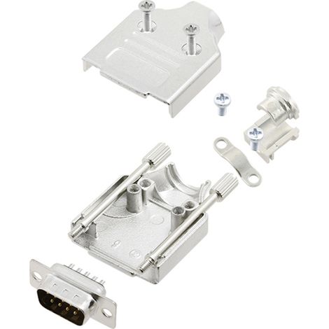 TRU COMPONENTS TCMHDM09DMPK 7708536 D-SUB Stiftleisten-Set 180 ° Polzahl: 9 Lötkelch 1 St.