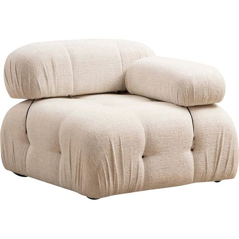 Eckmodul rechts für Stoffsofa Bubble 1R - Beige