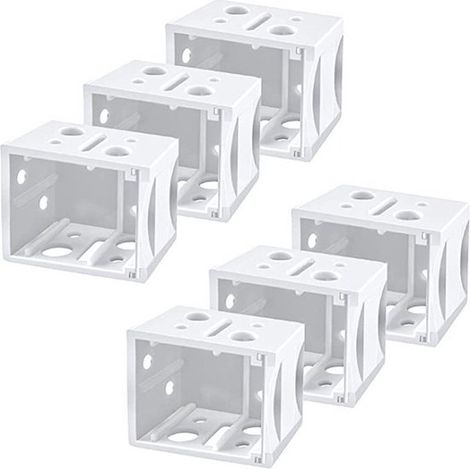 6 set di tende a rullo da 1 pollice, codice di montaggio sinistro e destro - accessori con staffa di montaggio in plastica bianca (1/2)