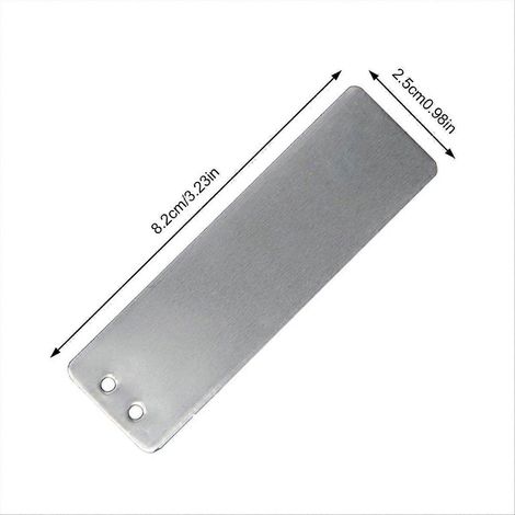 Étiquettes végétales en aluminium double face, plaques métalliques à écrire, marqueurs de jardin réutilisables pour identification des plantes, lot de feuilles métalliques durables (1/5)