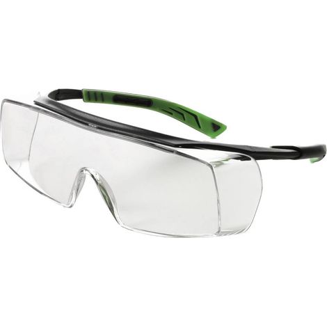 Univet 5X7 5X7-03-11 Occhiali da vista antiappannante, incl. Protezione raggi UV Grigio, Verde scuro EN 166 DIN 166