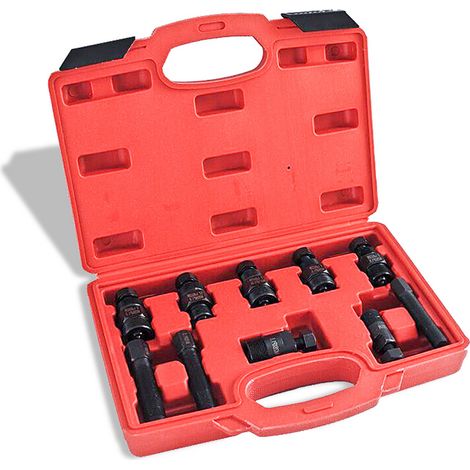 Swanew – 10-teiliges Schwungradabzieher-Set – Abmessungen: 47 x 29 x 9 cm – Robuster Stahl – Inkl. Aufbewahrungskoffer – 10 Stück (1/5)